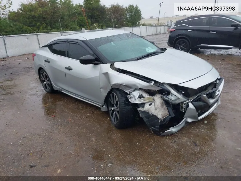 1N4AA6AP9HC397398 2017 Nissan Maxima 3.5 S