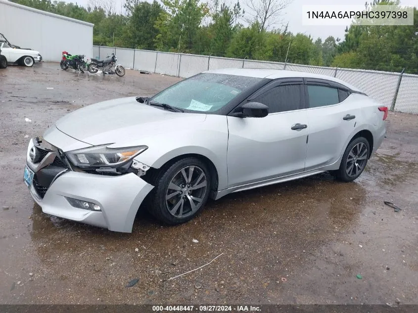 2017 Nissan Maxima 3.5 S VIN: 1N4AA6AP9HC397398 Lot: 40448447