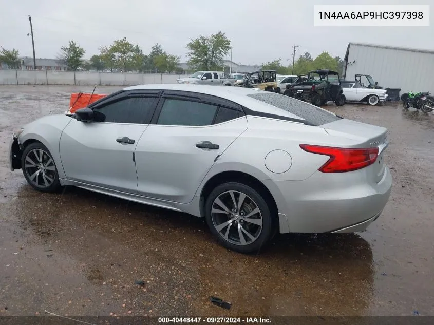 1N4AA6AP9HC397398 2017 Nissan Maxima 3.5 S