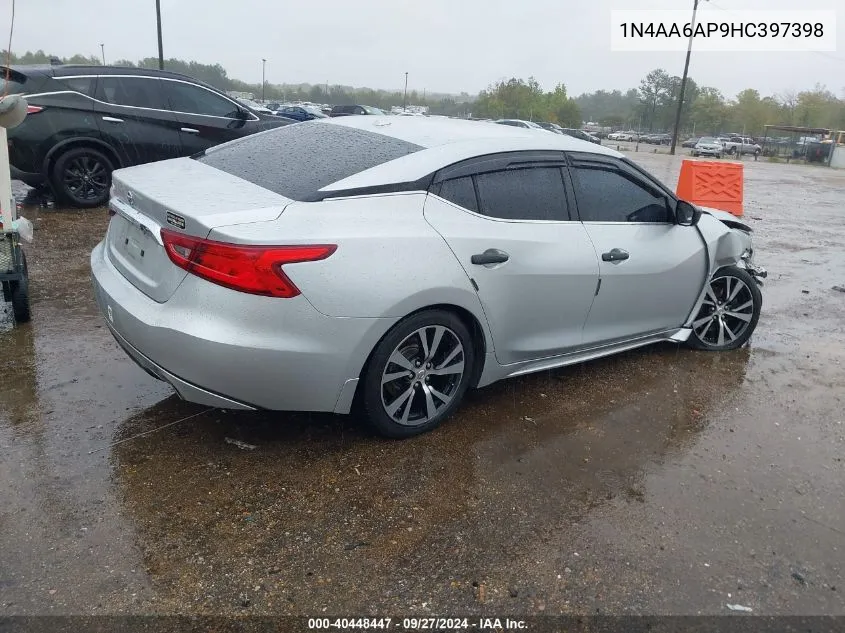 1N4AA6AP9HC397398 2017 Nissan Maxima 3.5 S