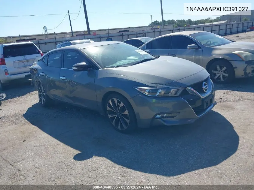 1N4AA6APXHC391027 2017 Nissan Maxima 3.5 Sr