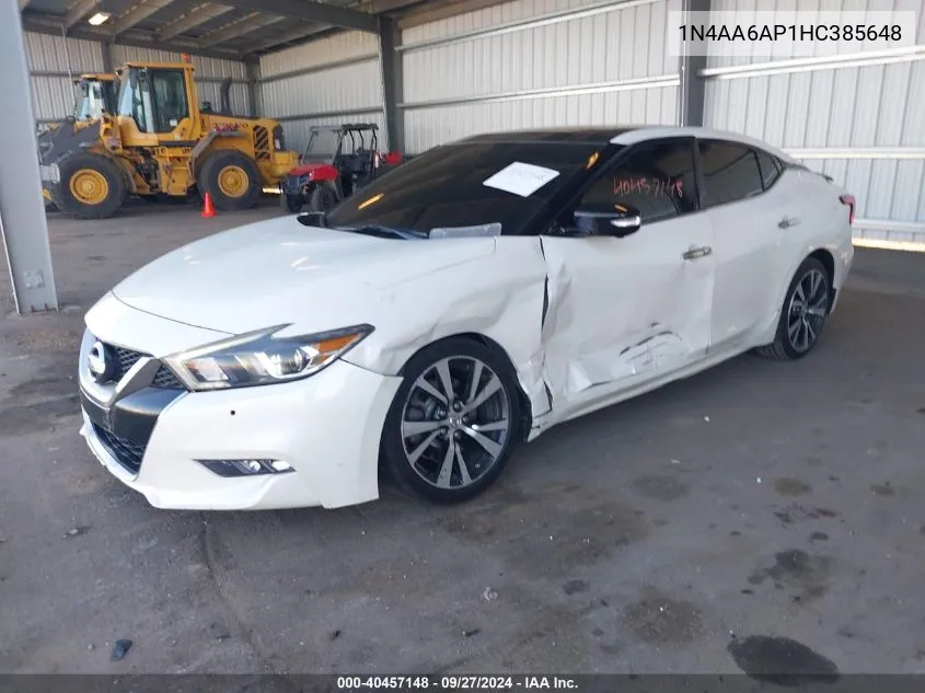 1N4AA6AP1HC385648 2017 Nissan Maxima 3.5 Platinum