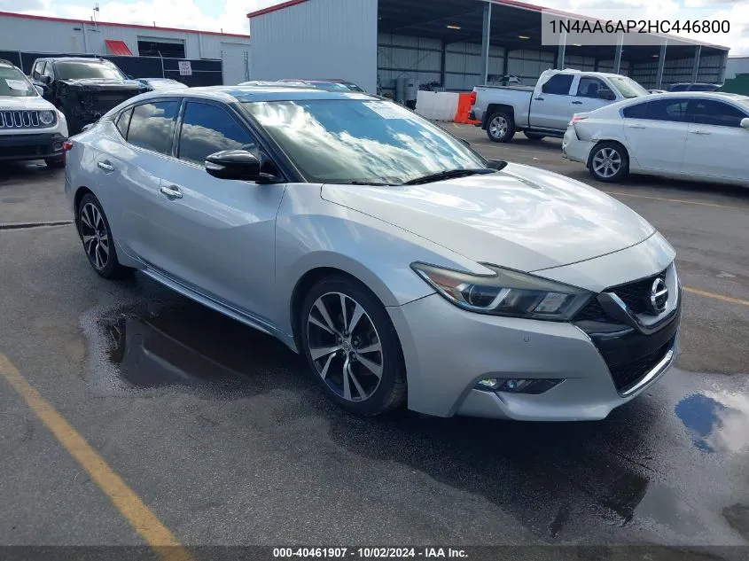 1N4AA6AP2HC446800 2017 Nissan Maxima 3.5 Sl