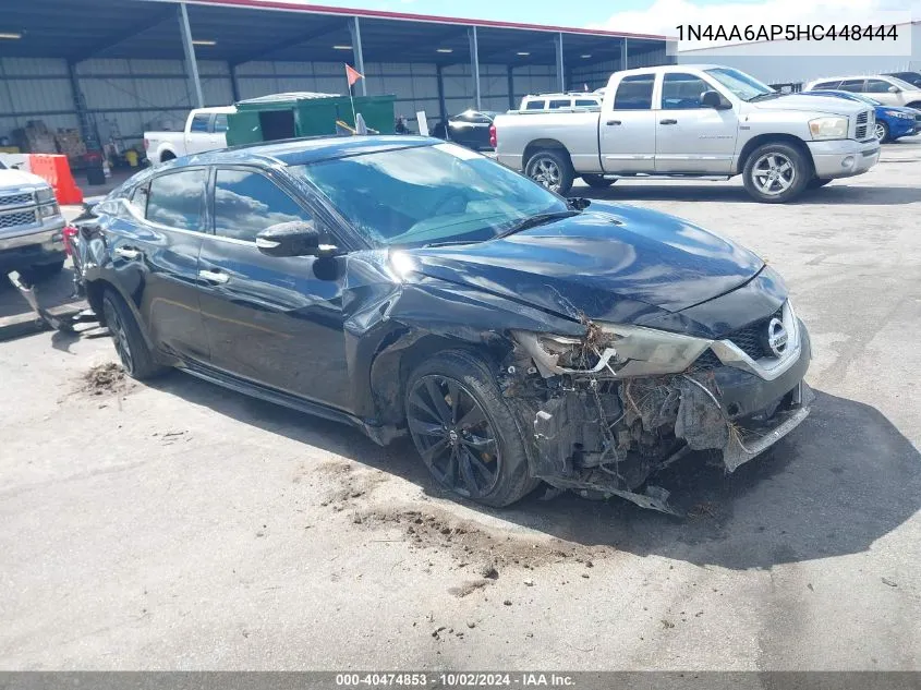 2017 Nissan Maxima 3.5 Sr VIN: 1N4AA6AP5HC448444 Lot: 40474853