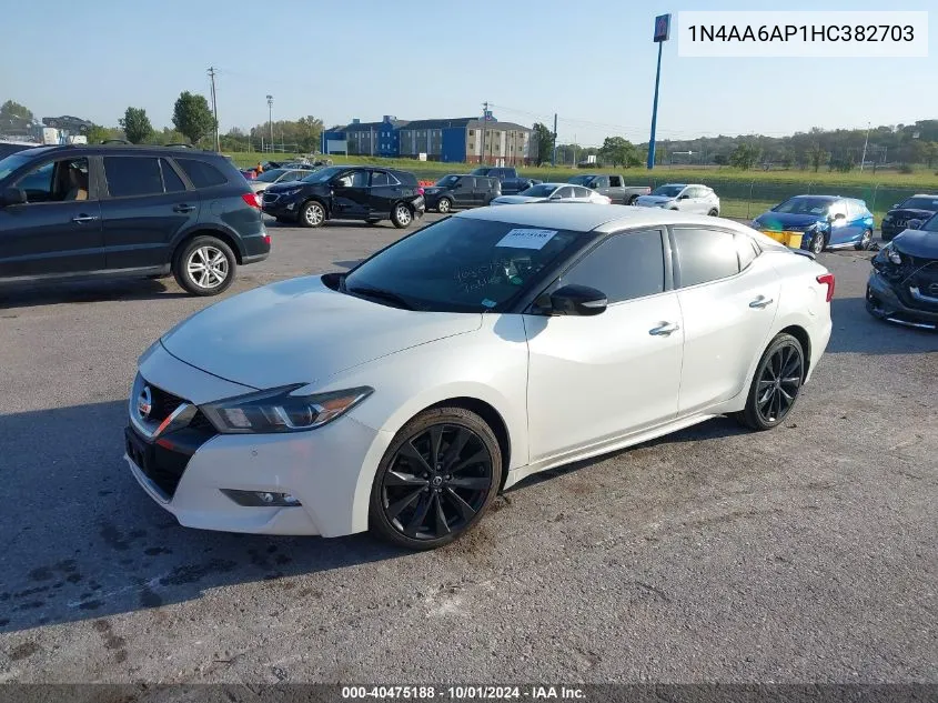 1N4AA6AP1HC382703 2017 Nissan Maxima 3.5 Sr