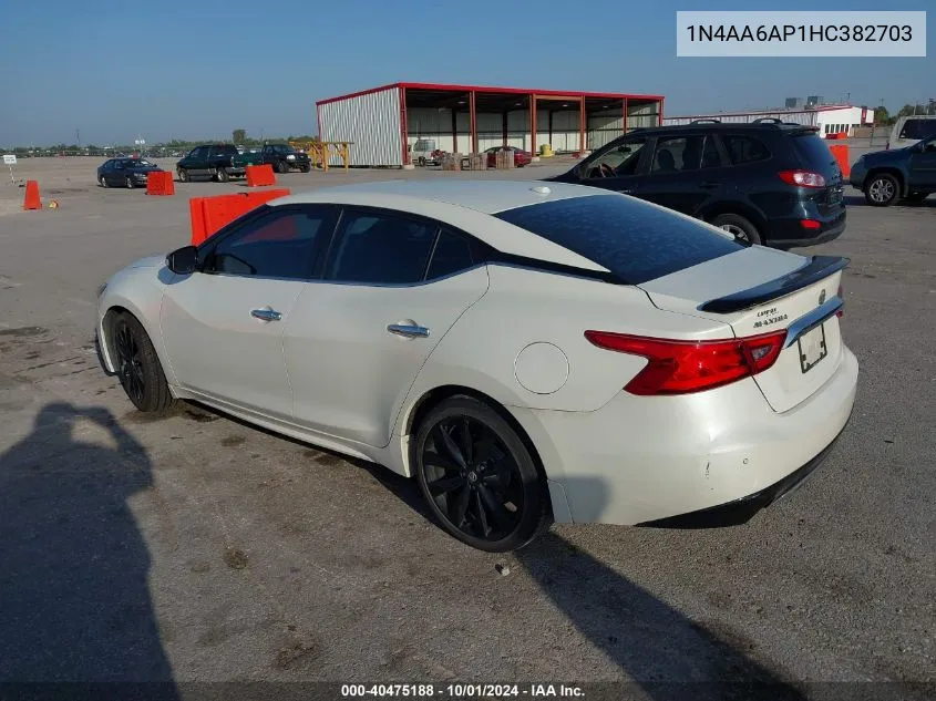 1N4AA6AP1HC382703 2017 Nissan Maxima 3.5 Sr