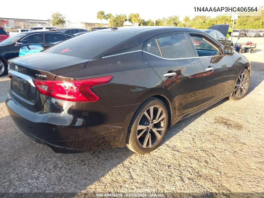 1N4AA6AP3HC406564 2017 Nissan Maxima 3.5 Platinum