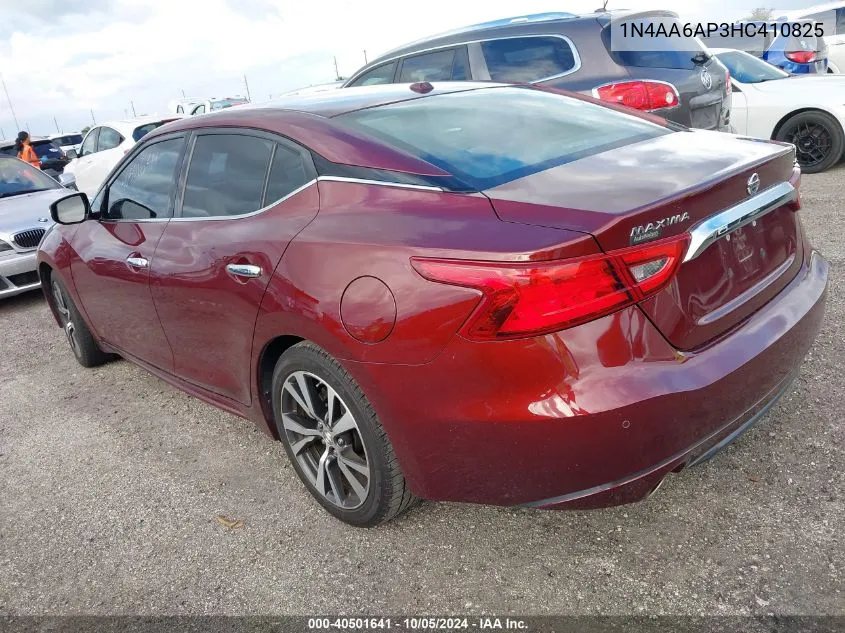 1N4AA6AP3HC410825 2017 Nissan Maxima 3.5S/Sv/Sl/Sr/Plat