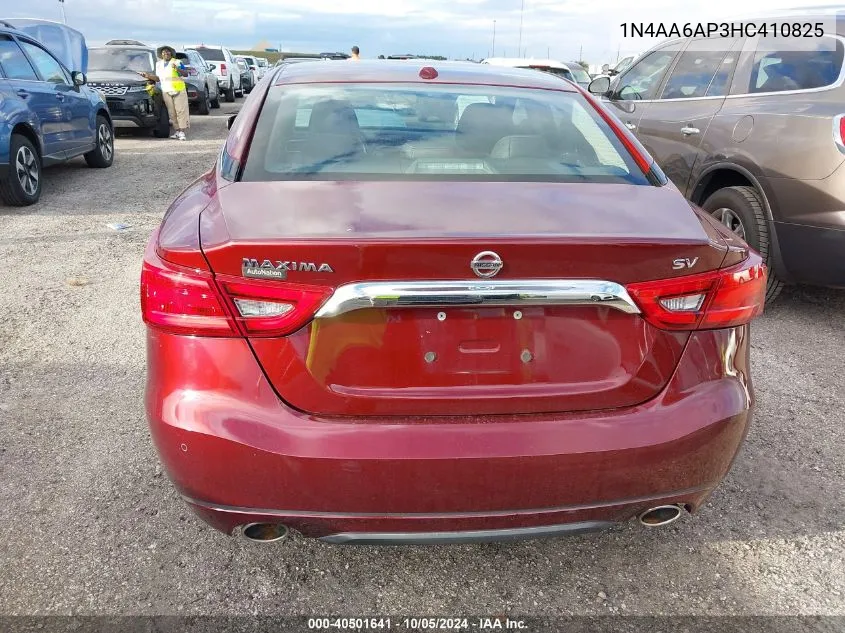 1N4AA6AP3HC410825 2017 Nissan Maxima 3.5S/Sv/Sl/Sr/Plat