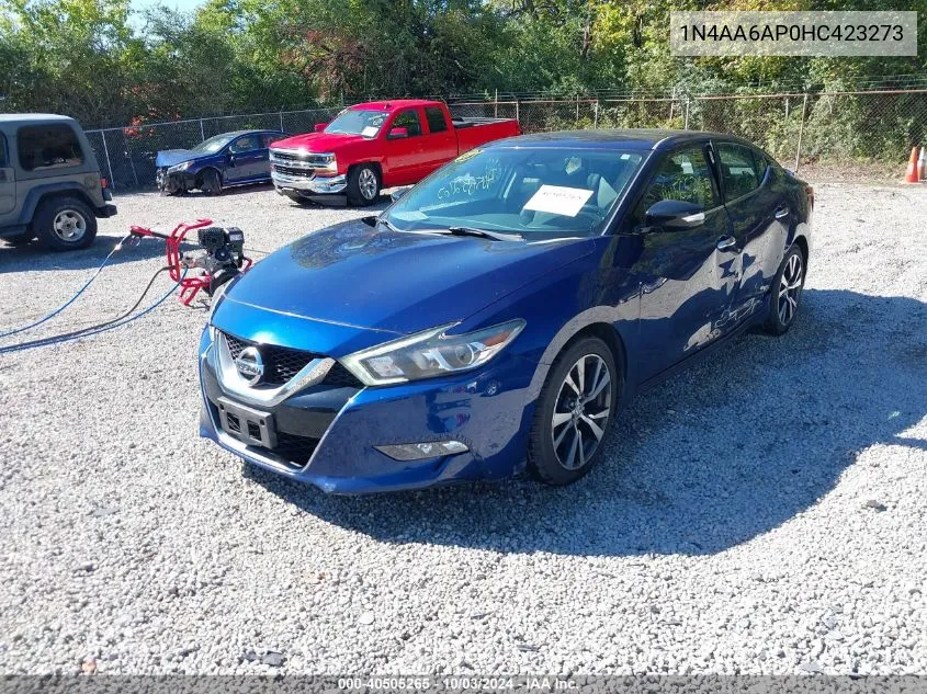 2017 Nissan Maxima 3.5 Sv VIN: 1N4AA6AP0HC423273 Lot: 40505265