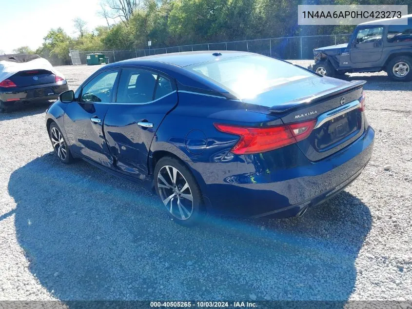 1N4AA6AP0HC423273 2017 Nissan Maxima 3.5 Sv