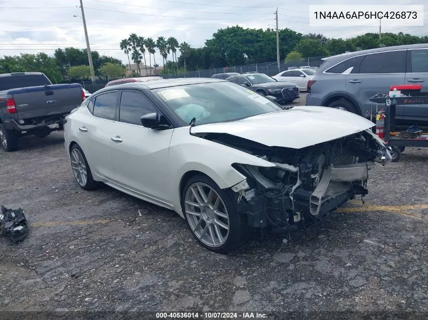 2017 Nissan Maxima 3.5 S VIN: 1N4AA6AP6HC426873 Lot: 40536014