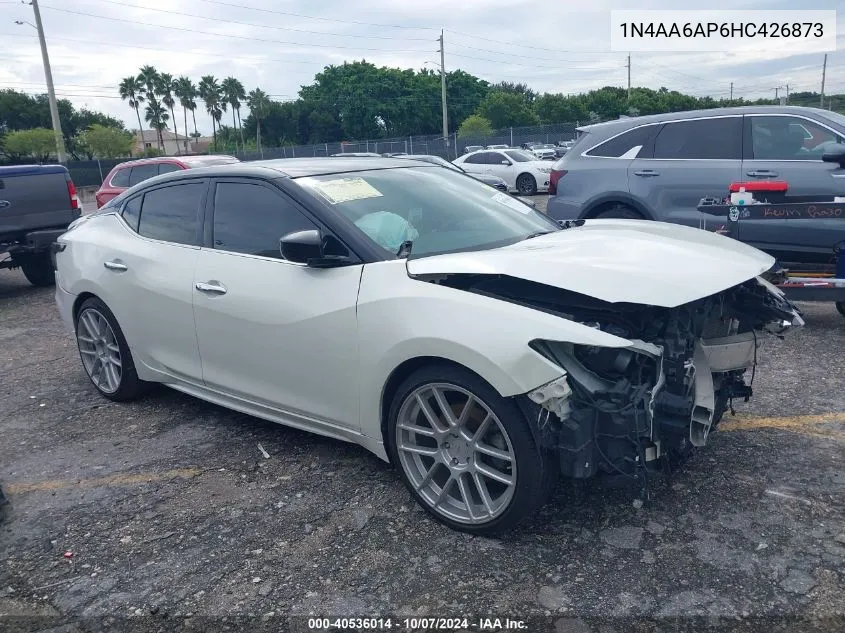 2017 Nissan Maxima 3.5 S VIN: 1N4AA6AP6HC426873 Lot: 40536014