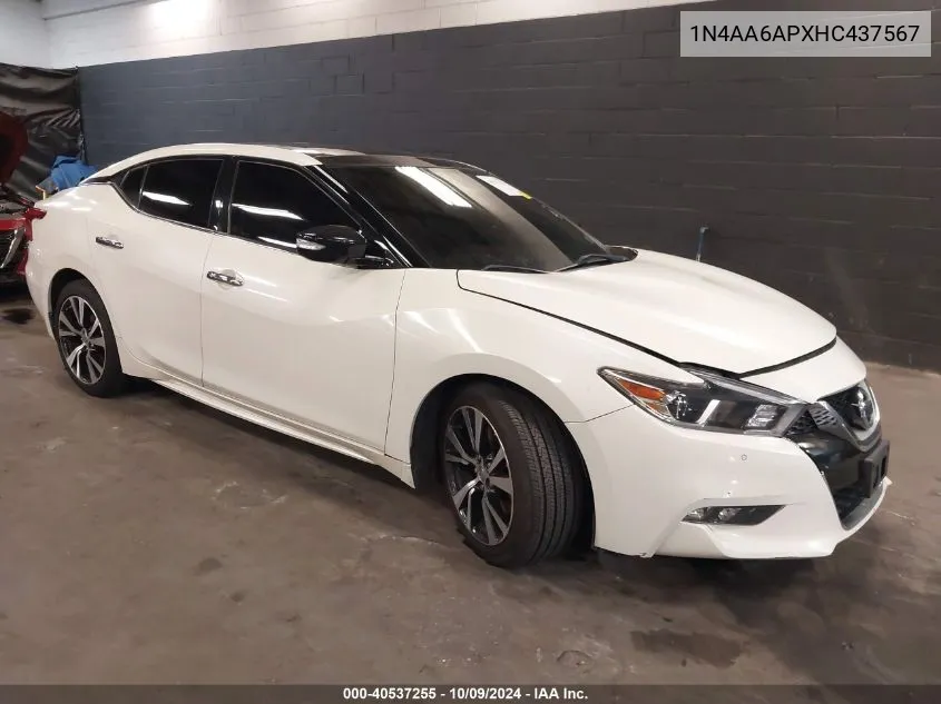 2017 Nissan Maxima 3.5 Sl VIN: 1N4AA6APXHC437567 Lot: 40537255