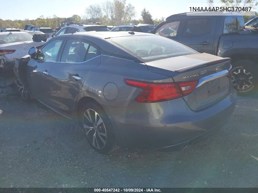 1N4AA6AP5HC370487 2017 Nissan Maxima 3.5S/Sv/Sl/Sr/Plat