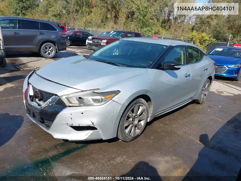 2017 Nissan Maxima 3.5 Sv VIN: 1N4AA6AP8HC404101 Lot: 40554151