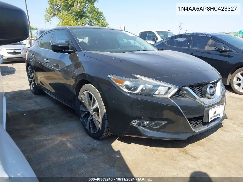 2017 Nissan Maxima 3.5 S VIN: 1N4AA6AP8HC423327 Lot: 40559240