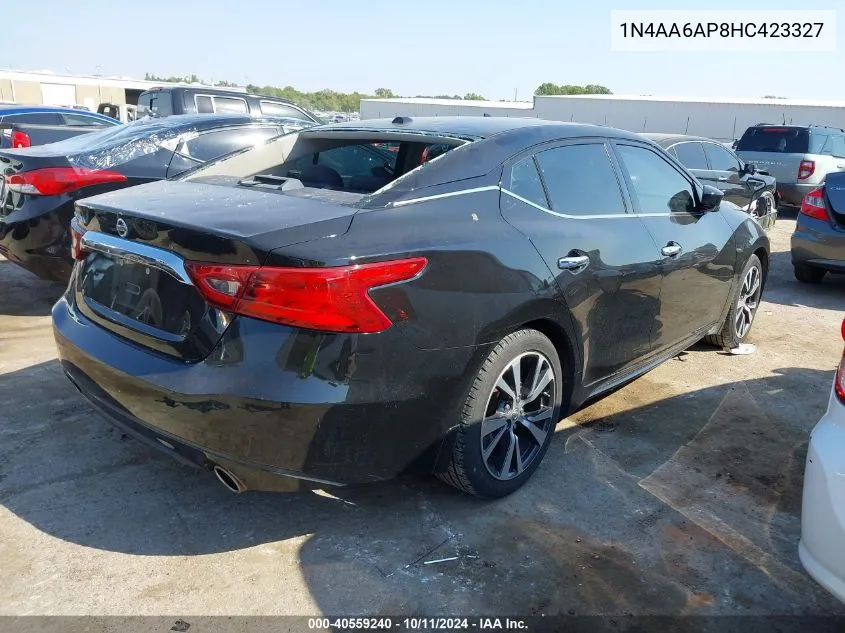 2017 Nissan Maxima 3.5 S VIN: 1N4AA6AP8HC423327 Lot: 40559240