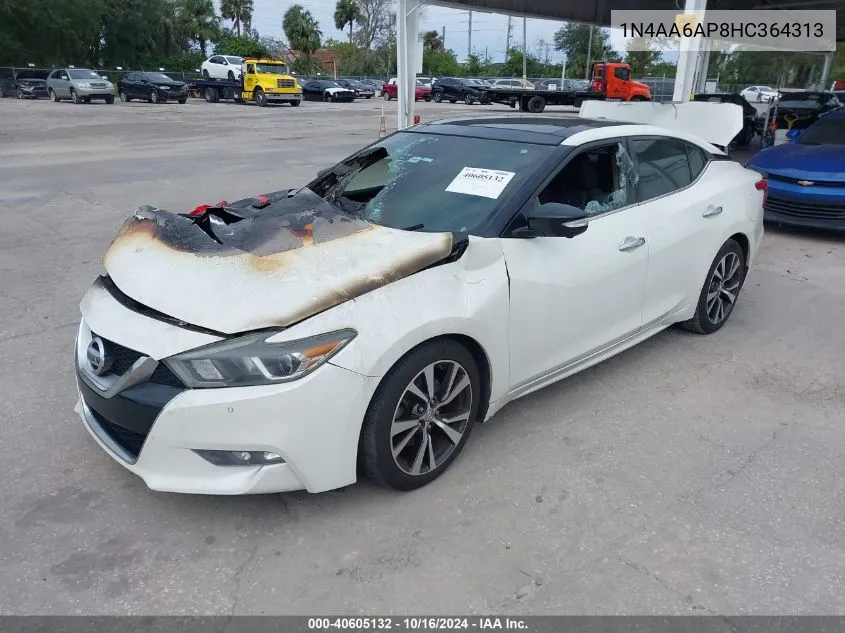 2017 Nissan Maxima 3.5 Platinum VIN: 1N4AA6AP8HC364313 Lot: 40605132