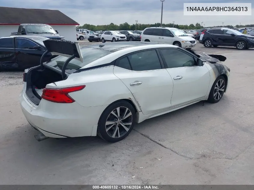 2017 Nissan Maxima 3.5 Platinum VIN: 1N4AA6AP8HC364313 Lot: 40605132