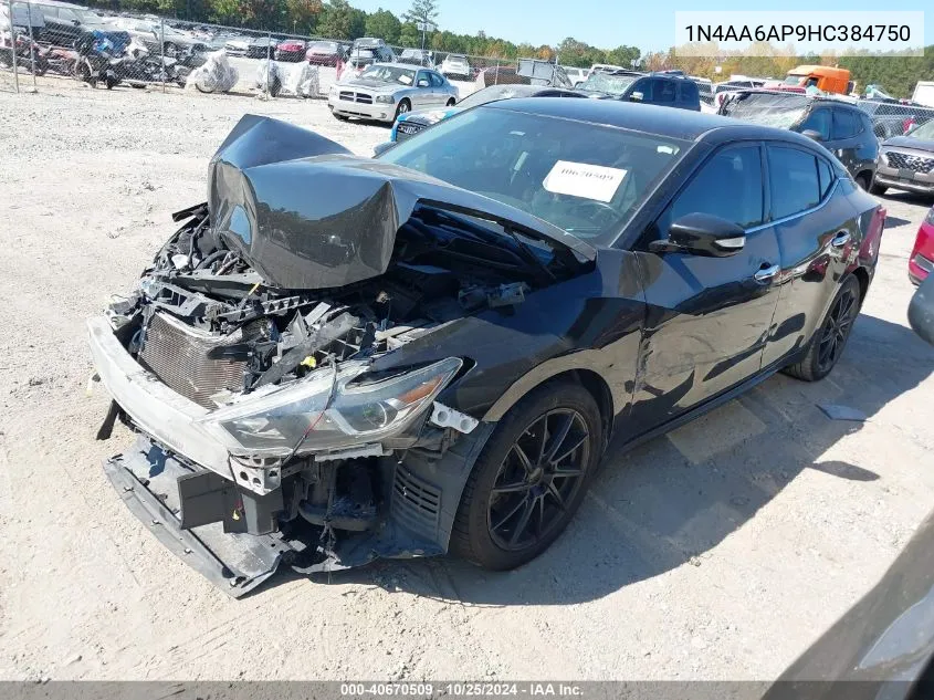 1N4AA6AP9HC384750 2017 Nissan Maxima 3.5 Sv