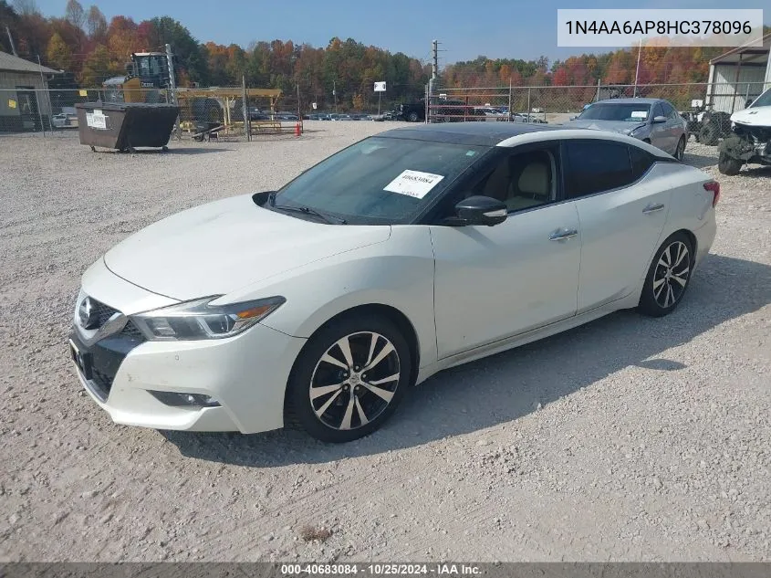 1N4AA6AP8HC378096 2017 Nissan Maxima 3.5 Platinum