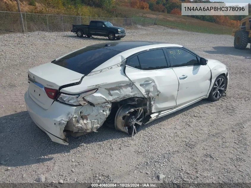 1N4AA6AP8HC378096 2017 Nissan Maxima 3.5 Platinum