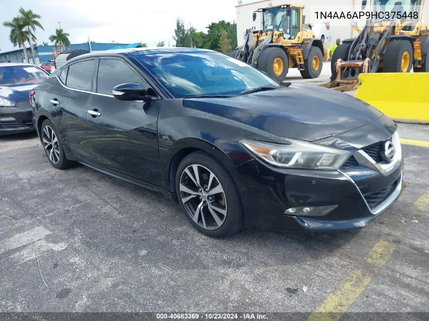 2017 Nissan Maxima 3.5 Sl VIN: 1N4AA6AP9HC375448 Lot: 40683369