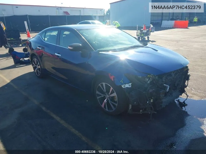 1N4AA6AP7HC452379 2017 Nissan Maxima 3.5 Sv