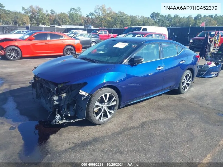 1N4AA6AP7HC452379 2017 Nissan Maxima 3.5 Sv