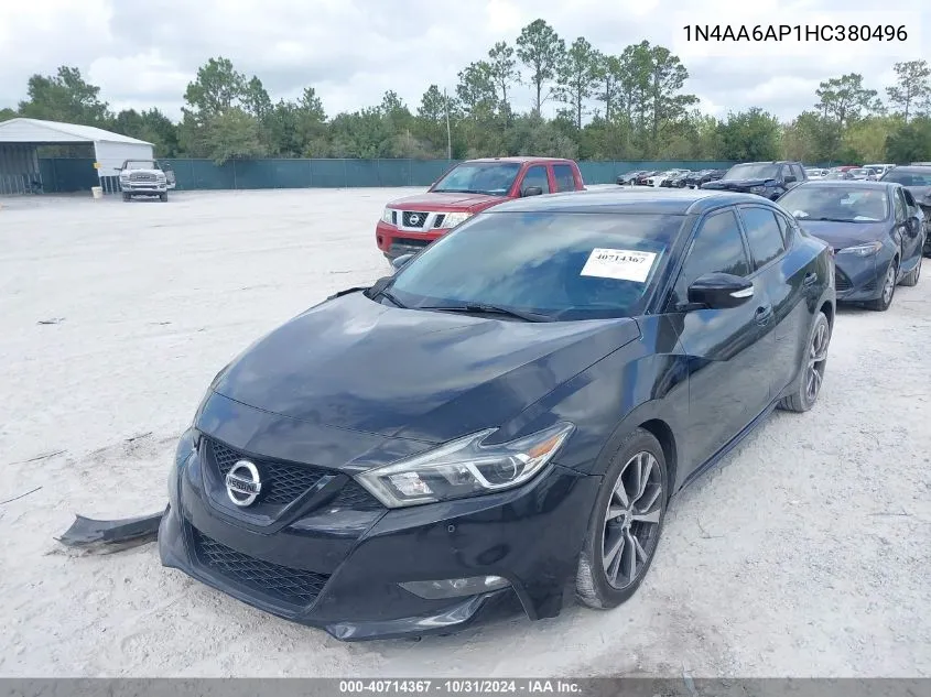 1N4AA6AP1HC380496 2017 Nissan Maxima 3.5 Platinum/3.5 S/3.5 Sl/3.5 Sr/3.5 Sv