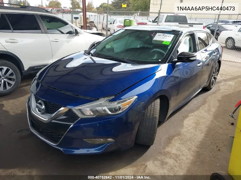 2017 Nissan Maxima 3.5 Sl VIN: 1N4AA6AP5HC440473 Lot: 40752642