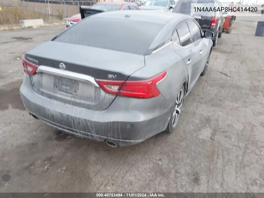 1N4AA6AP8HC414420 2017 Nissan Maxima 3.5 Platinum/3.5 S/3.5 Sl/3.5 Sr/3.5 Sv