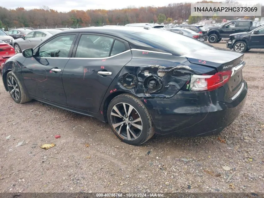 2017 Nissan Maxima 3.5 S VIN: 1N4AA6AP2HC373069 Lot: 40755768