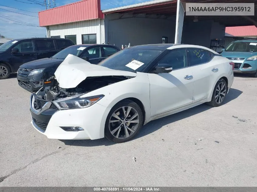 2017 Nissan Maxima 3.5S/Sv/Sl/Sr/Plat VIN: 1N4AA6AP9HC395912 Lot: 40758891