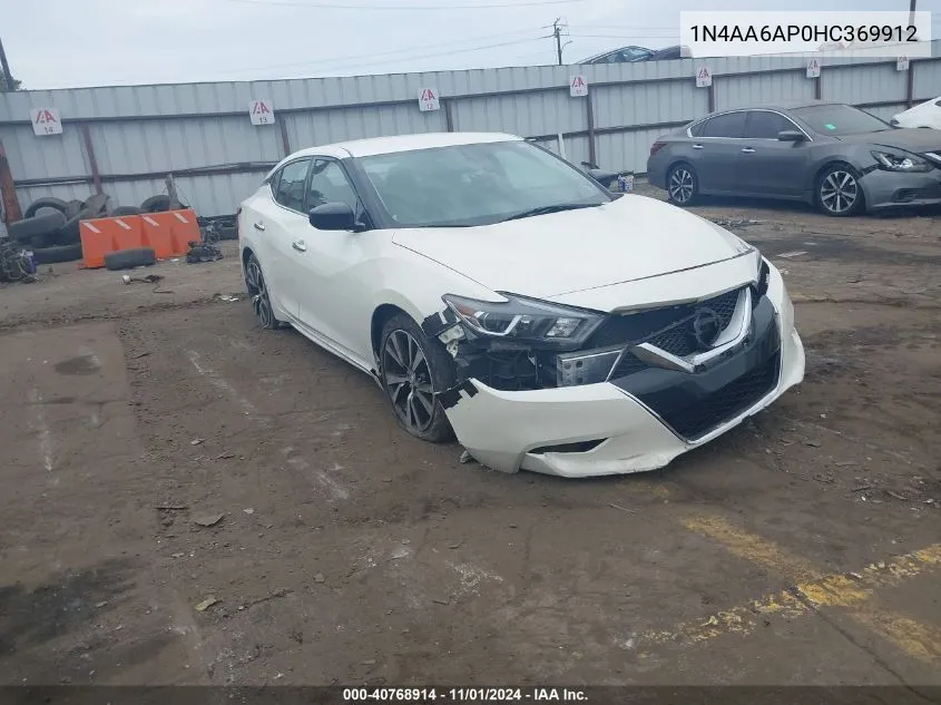 1N4AA6AP0HC369912 2017 Nissan Maxima 3.5 S