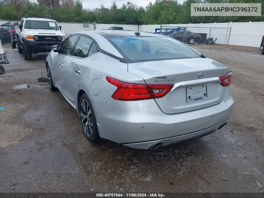 2017 Nissan Maxima 3.5 Platinum VIN: 1N4AA6AP8HC396372 Lot: 40787844