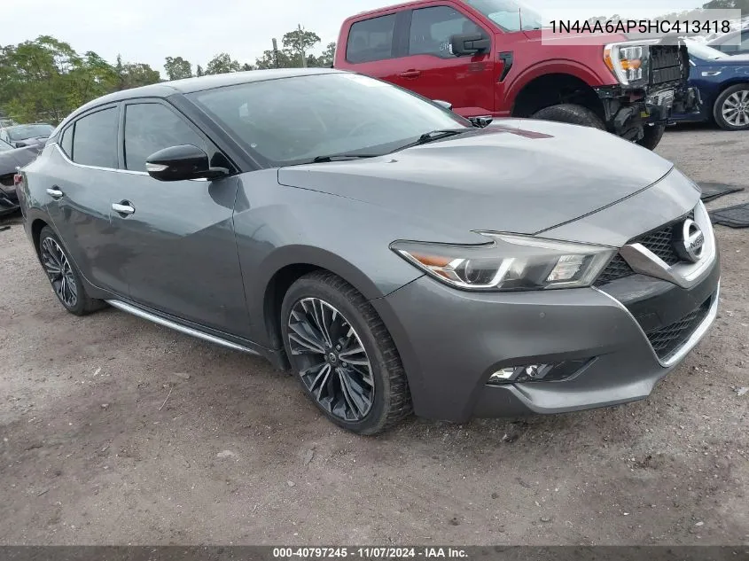 2017 Nissan Maxima 3.5 Sv VIN: 1N4AA6AP5HC413418 Lot: 40797245