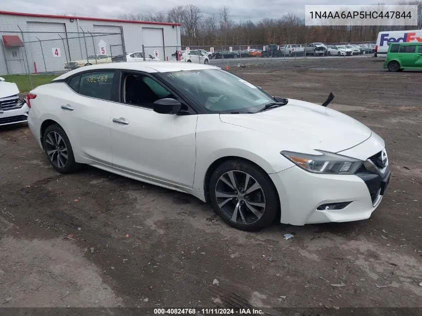 2017 Nissan Maxima 3.5 S VIN: 1N4AA6AP5HC447844 Lot: 40824768