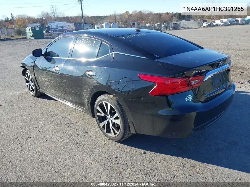 2017 Nissan Maxima 3.5 S VIN: 1N4AA6AP1HC391255 Lot: 40842882