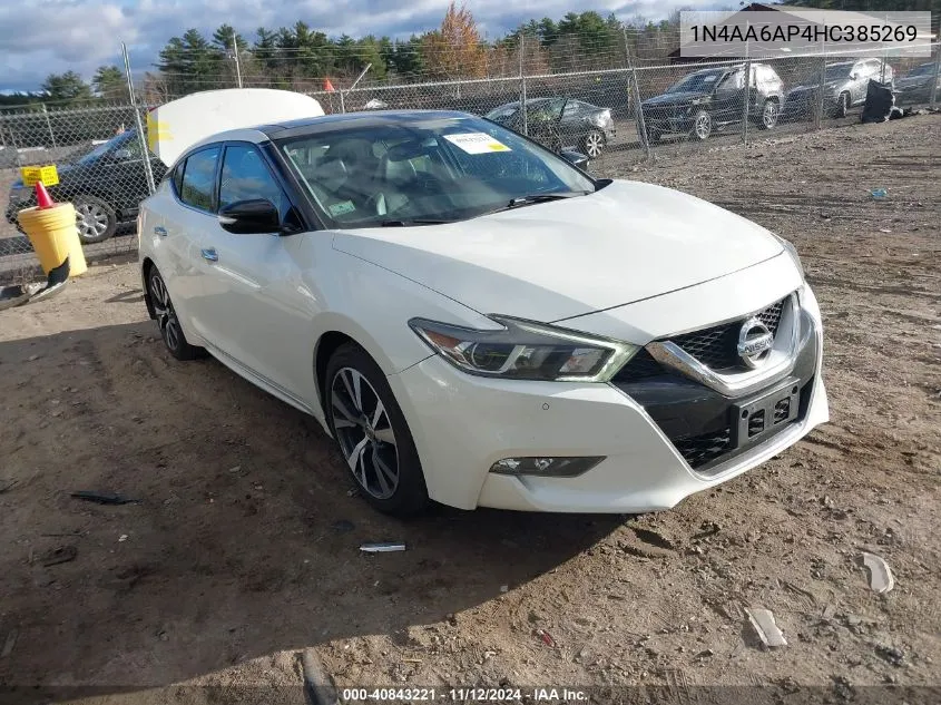 1N4AA6AP4HC385269 2017 Nissan Maxima 3.5 Sl