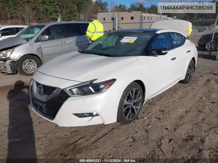 1N4AA6AP4HC385269 2017 Nissan Maxima 3.5 Sl