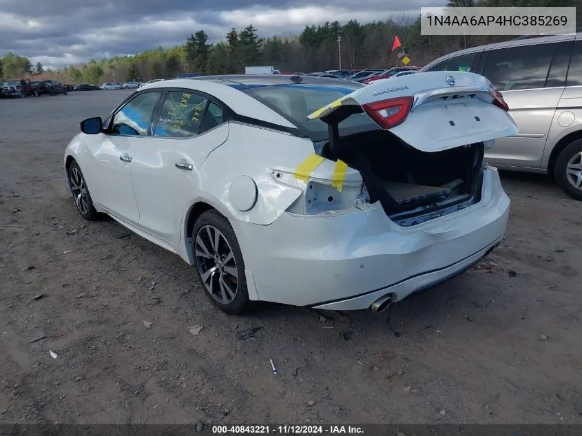 1N4AA6AP4HC385269 2017 Nissan Maxima 3.5 Sl