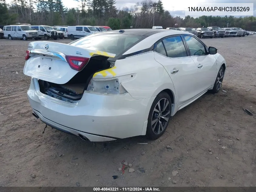 1N4AA6AP4HC385269 2017 Nissan Maxima 3.5 Sl