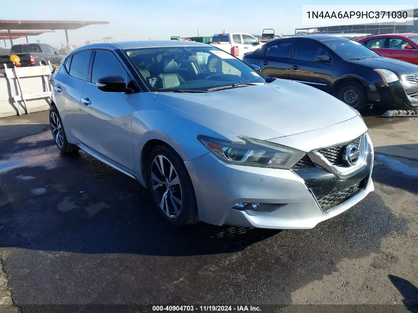 2017 Nissan Maxima 3.5 Sv VIN: 1N4AA6AP9HC371030 Lot: 40904703