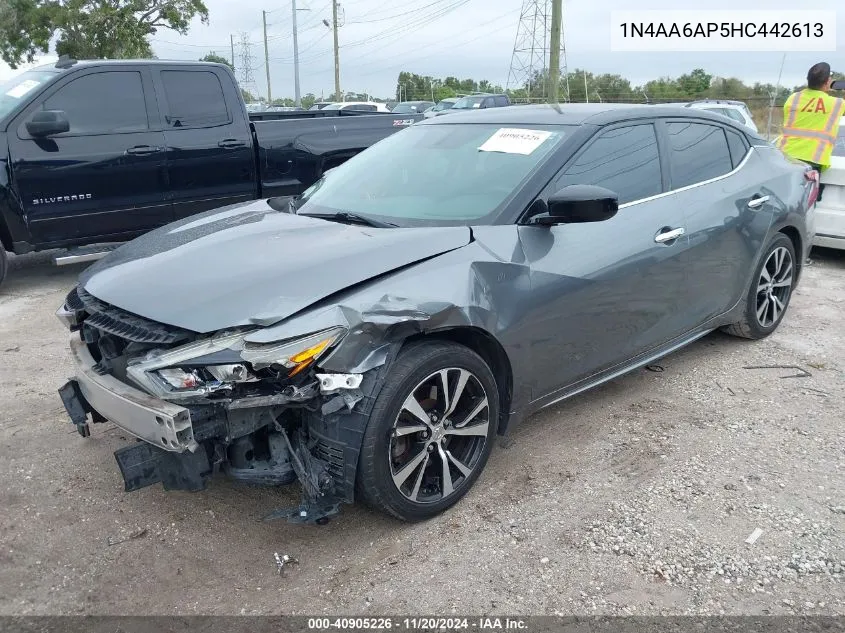 2017 Nissan Maxima 3.5 S VIN: 1N4AA6AP5HC442613 Lot: 40905226