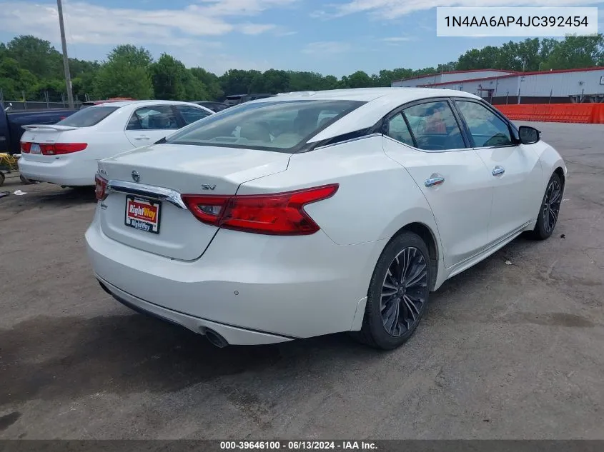 1N4AA6AP4JC392454 2018 Nissan Maxima 3.5 Sv