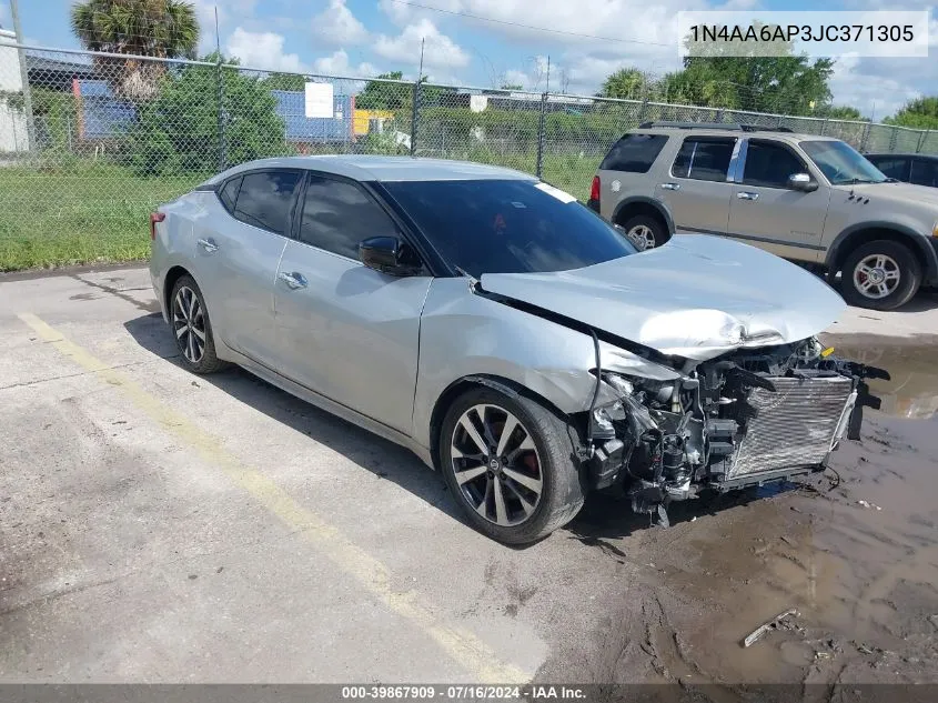 2018 Nissan Maxima 3.5 S VIN: 1N4AA6AP3JC371305 Lot: 39867909