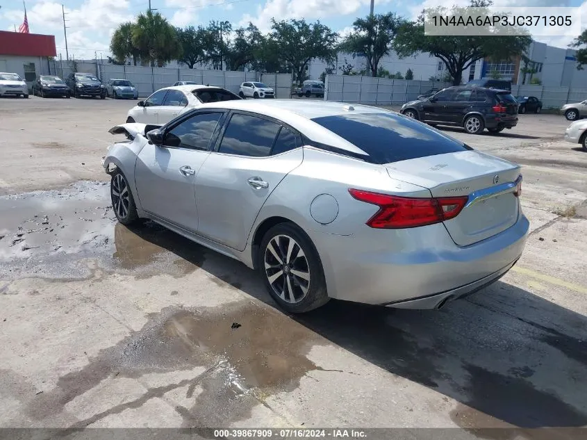 2018 Nissan Maxima 3.5 S VIN: 1N4AA6AP3JC371305 Lot: 39867909