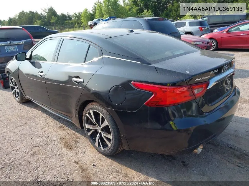 2018 Nissan Maxima 3.5 Sl VIN: 1N4AA6AP1JC369133 Lot: 39923509